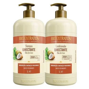 Imagem de Kit Shampoo + Condicionador Bio Extratus Óleo de Coco 1L