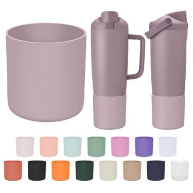 Imagem de Bota superior de silicone compatível com Owala 850 g e 1,134 g FreeSip Sway Garrafas e copos, capa de proteção grande antiderrapante para copo e garrafa Freesip Sway