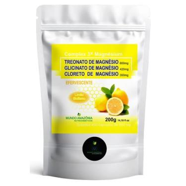 Imagem de Treonato, Glicinato, Cloreto de Magnésio em Pó Efervescente 200g - Mun