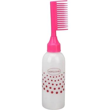 Imagem de Garrafa Aplicadora Bico De Pente 2 Em 1 Borrifa E Penteia Mrcc.hair Rosabolinha