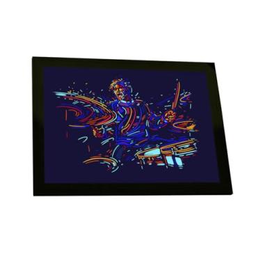 Imagem de Quadro Decorativo Bateria Baterista Ilustração Decoração Poster Quarto Sala