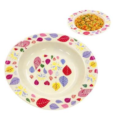 Imagem de 24 Pratos Fundo Melamina Floral 25cm Uso Restaurante - New Goods