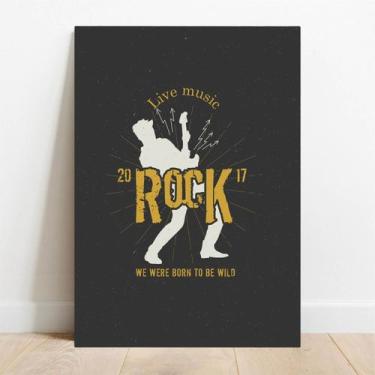 Imagem de Placa Decorativa Live Music - TaColado, 20x30cm