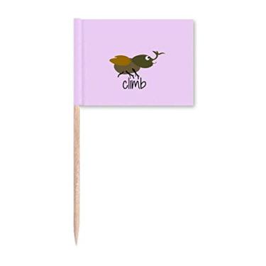 Imagem de Unicórnio Ireeping inseto art déco presente moda palito bandeiras marcadoras decoração de festa