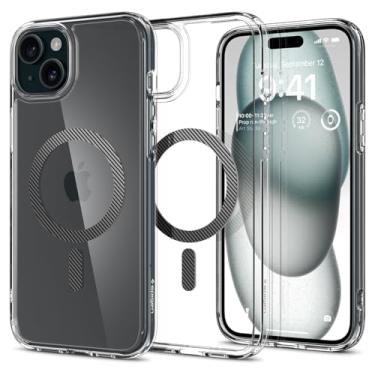 Imagem de Capa Spigen para iPhone 15 Plus, Ultra Hybrid MagFit [Antiamarelecimento] Projetada para Apple iPhone 15 Plus - Fibra de Carbono