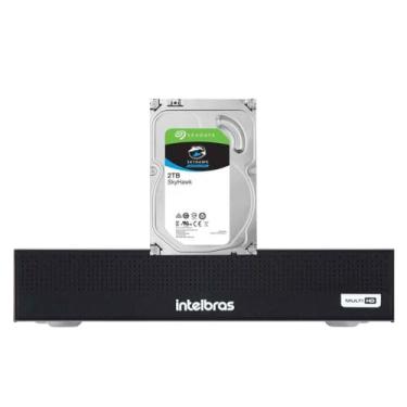 Imagem de Dvr Gravador Digital de vídeo Intelbras MHDX 3008-C 5MP Lite com 8 Canais Detecção de veículos e pessoas + HD SkyHawk 2TB