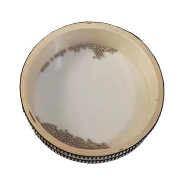 Imagem de UGPLM Tambor de mão ondulado, instrumento musical, moldura de madeira, tambor de mão de 8 polegadas, educação, tambor de mar para adultos, bebês, crianças,
