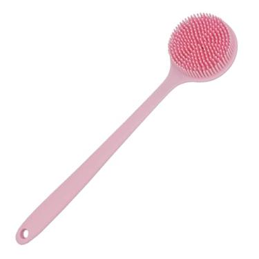 Imagem de Escova de banho para costas, escova para costas,Purificador de banho de silicone - Escova traseira para chuveiro, escova de chuveiro com longo, escova de banho com cerdas macias, purificador Shakven