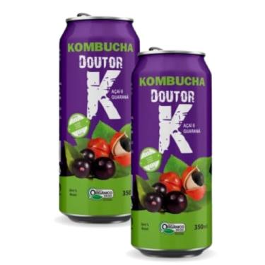 Imagem de Kit Com 02 - Kombucha Orgânica Sabor Açaí e Guaraná 350ml DRK
