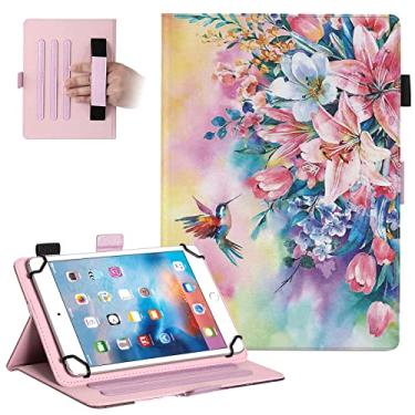 Imagem de Dteck Capa universal para tablets de tamanho de tela de 7,9 a 8,4 polegadas - Capa fofa de couro fólio com suporte para Tab M8 20.3 cm /Galaxy Tab 20.3 cm 21.3 cm /Fire HD 8/Onn 20.3 cm /Android 10 11