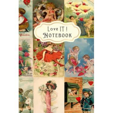 Imagem de Love IT! Caderno - Padrão vintage vitoriano dos namorados: presente de dia dos namorados para meninas, namoradas, mulheres ou esposa, 120 páginas, 15 x 23 cm, capa fosca macia