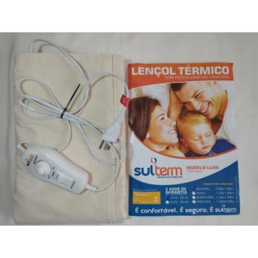 Imagem de Lençol Térmico Solteiro King 220 v 100X200 cmLuxo 10 Temp. 3anos garan