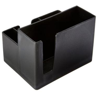 Imagem de Kit 16 Portas Sachês Guardanapos Açúcar Organizador Coza Bancada Preto