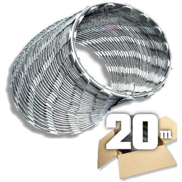 Imagem de 20 metros Ouriço cerca para muro portão 30cm - 80 voltas - K. Metalurg