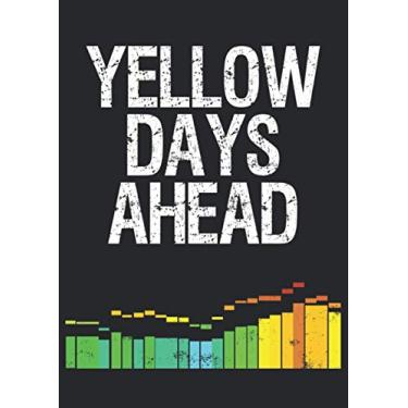 Imagem de Notizbuch A4 liniert mit Softcover Design: Kite Surf Spruch Yellow Days Windsurfen Geschenk Kitersurfen: 120 linierte DIN A4 Seiten