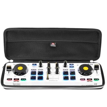 Imagem de FBLFOBELI Estojo rígido de EVA compatível com Hercules DJ Control Mix 2/1 ou Hercules DJ DJControl Starlight Pocket USB DJ Controller, bolsa protetora à prova de choque (apenas capa)