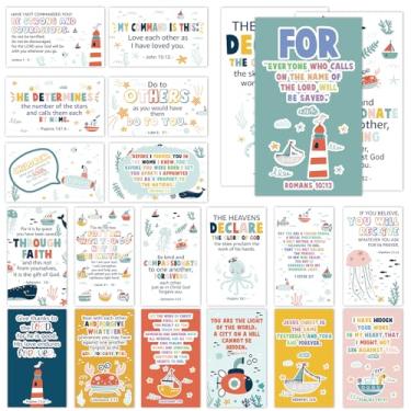 Imagem de 60 cartões de oração mini escrituras com versículos bíblicos variados para estudos bíblicos, presentes cristãos religiosos inspiradores para família - JK0409