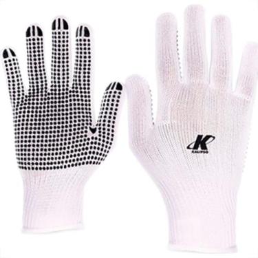 Imagem de Luva Helanca Pigmentada Branco Kalipso - Kit C/12 Unidades