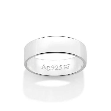 Imagem de Aliança Lisa compromisso 5mm Rommanel prata 925 810206, 24