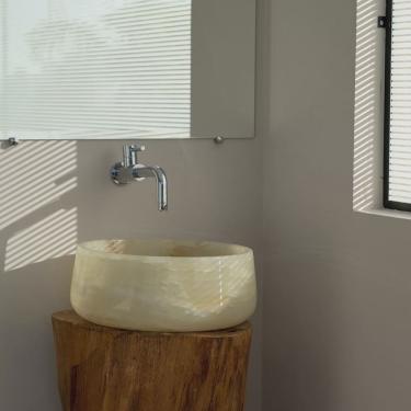 Imagem de Cuba de Pedra Ônix 39x39x15cm Astra