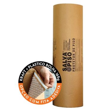 Imagem de Salva Piso Protetor Com Fita Rolo 1x25 Metros Salvabras