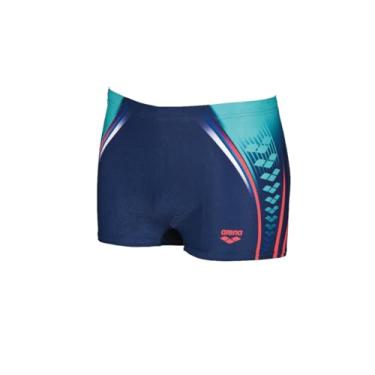 Imagem de arena Sunga Maxlife One Placed Print Azul Marinho e Vermelho Fluorescente Tam 32 US