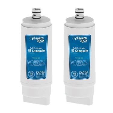 Imagem de Kit 2 Refil E3 Compacto 1101 para Purificador Ibbl Avanti Mio Planeta Agua