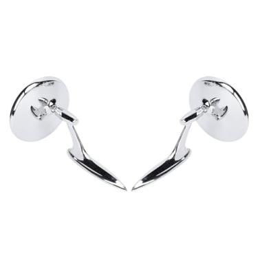 Imagem de Espelhos Retrovisores Externos Redondos Clássicos 1963-1965 Vintage Espelho Retrovisor Impala Corvair Bel Air Nova Substituição de Espelho de Carro