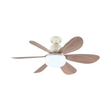 Imagem de Ventilador De Teto Silencioso Com Base E26/E27, Luz Noturna LED, Contr