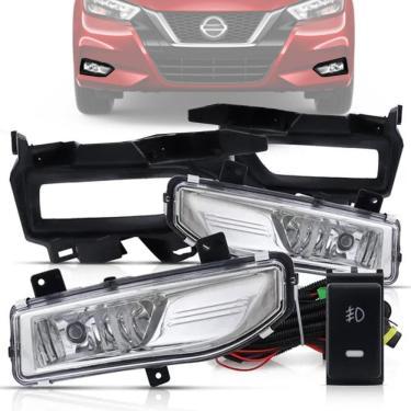 Imagem de Kit Farol De Milha Nissan Versa 2020+ Botão Painel