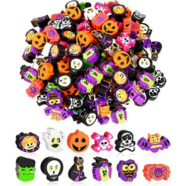 Imagem de Borrachas de Halloween Suprimentos de Papelaria de Halloween Borrachas de Caveira Fantasma Fofo Abóbora Borrachas Multi-Color Lápis Borracha para Crianças Professor Lembranças de Festa de Halloween Escritório Escolar (36)