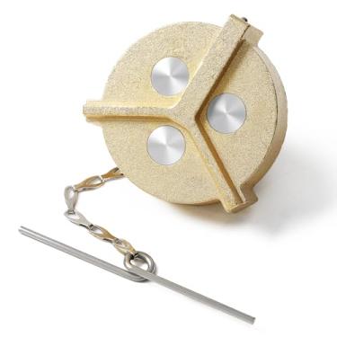 Imagem de JKIANTECH Tampa de combustível fêmea para tanque de sela sem trava, serve para Ford L-Class Heavy Duty Trucks 1990-1998, para Freightliner M2 Cascadia e mais - 6 cm de diâmetro, roscas NPSF de 29 cm