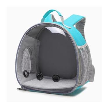 Imagem de Gaiola de pássaro, papagaio, passeio, ombro duplo, bolsa respirável para pássaros, mochila transparente, gaiola de pássaro, bolsa de viagem, gaiola de voo (verde)