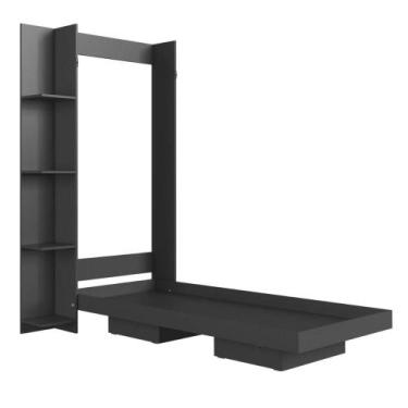 Imagem de Cama Articulada Solteiro Vertical com 4 Prateleiras e 2 Nichos CV1085 