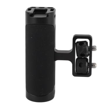 Imagem de Qiilu Alça de Gaiola da Câmera de Silicone Grip, Ergonômica, Montagem Fria de Sapato, Orifício de Parafuso 1/4, Instalável No Lado Esquerdo e Direito do Corpo da Câmera, Adequado para (Preto)