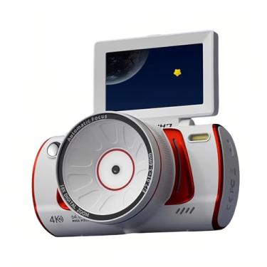Imagem de Bewinner Câmeras Digitais 4K para Fotografia, Câmera de Wifi de 64MP Focal de Foco Automático, Zoom óptico de 18x e Tela de Flip de 3 '', Câmera de Vídeo de Viagem retrô para Selfie do (Branco)