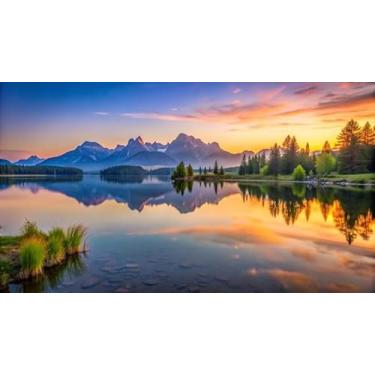 Imagem de Quadro Decorativo com Estampa Beautiful Naturescene 50 x 50 Papel 2 unidades