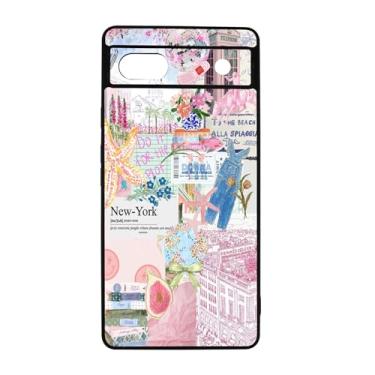 Imagem de qizjio Capa de telefone colagem à prova de choque protetora de verão para Google Pixel 6A