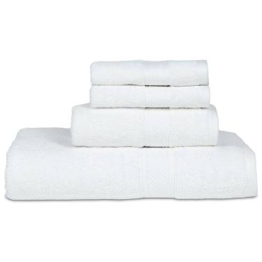 Imagem de Jogo de Toalhas de Luxo, Altamente Absorventes de Qualidade Surpreendente com 4 Peças e 100% Algodão, Casa Lino