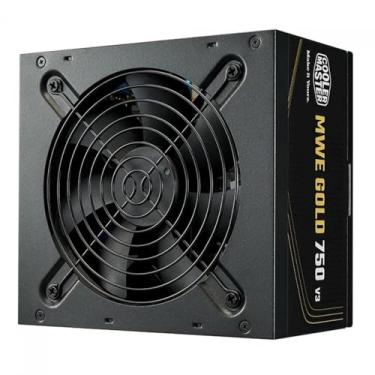 Imagem de COOLER MASTER, FONTE COOLER MASTER ATX 3.1 750W MWE GOLD 750 V3 PFC ATIVO 80 PLUS GOLD COM CABO DE FORCA GARANTIA 5 ANOS