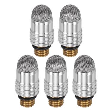 Imagem de PATIKIL Caneta Stylus de 6 mm (0,24") pontas de fibra, 5 peças, ponta de substituição condutora macia universal de tela sensível ao toque com rosca externa, cinza