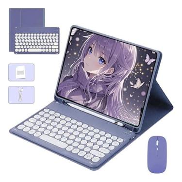 Imagem de Kit Capa para Samsung Tab S8 Ultra : Capa para Tablet + Teclado Removível + Mouse