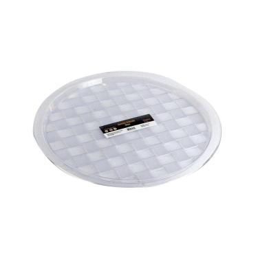 Imagem de Bandeja de Plástico 38x38cm Redonda Ibiza - Tudo em Caixa