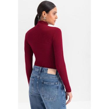 Imagem de Blusa feminina gola alta em ribana Essendi