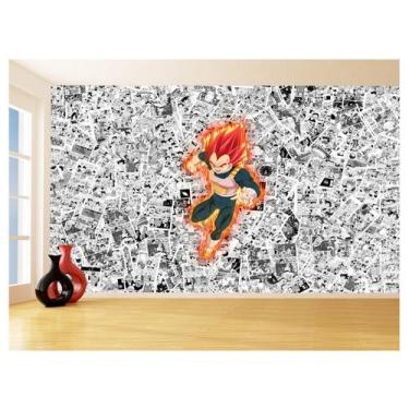 Imagem de Papel De Parede 3D Dragon Ball Vegeta Anime 3,5M Dbz576 - Você Decora