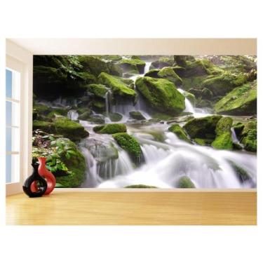 Imagem de Papel De Parede 3D Paisagem Cachoeira Florestas 3,5M Nch258 - Você Dec