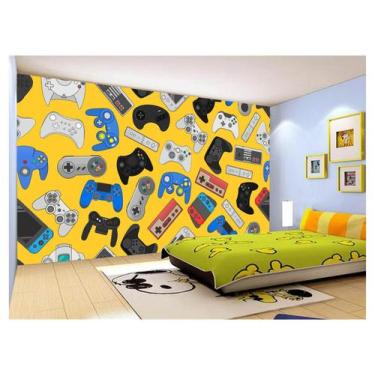 Imagem de Papel De Parede 3D Infantil Controle Game Jogo 3,5M Azs233 - Você Deco