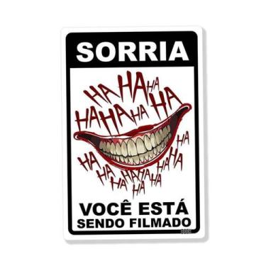 Imagem de Placa Decorativa Sorria Hahaha Decoração Geek - Beek