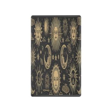 Imagem de Blueangle Placa de parede decoradora de capa em branco, tamanho padrão 1 gangue arte lua interruptor solar capa para quarto de escritório em casa 4,53 x 2,76 polegadas (342)