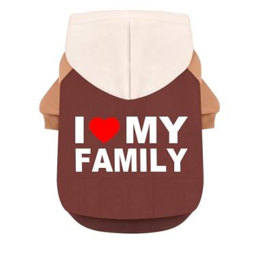 Imagem de GreenJoy Moletom com capuz moderno para cães – Suéter macio e quente para cães com trela, moletom com capuz para gatos e cães com peito largo (por exemplo, buldogues franceses, pitbulls) (marrom